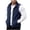 Dark Blue, variant on Riecok Fleece Vest for Men with Pockets Sleeveless Stand Collar Zip up Jackets Thermal Solid Warm Casual Outerwear Dark Gray XL