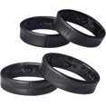 thumbnail image 1 of Anillo de correa de cuero, compatible con correa de 22 mm, color negro, 1 of 5