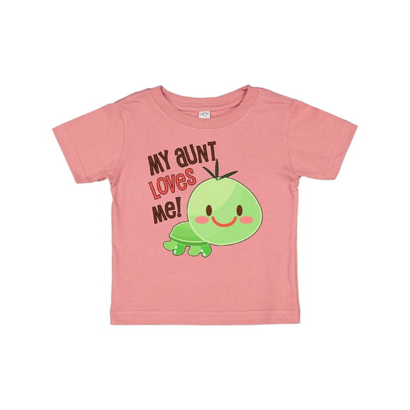 Inktastic My Aunt Loves Me- cute turtle Boys or Girls Baby T-Shirt