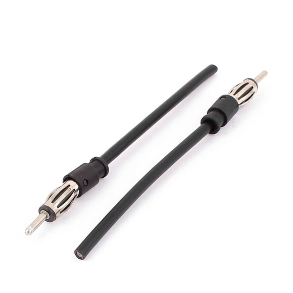 Unique Bargains 2 Pcs Male Car Truck Radio Antenna Socket Connector Adapter Cable for Ford for Chevy for Honda for Toyota for Nissan for BMW