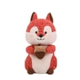 thumbnail image 1 of Muñeca de peluche con forma de ardilla roja con dibujos animados, 38 cm, 1 of 2