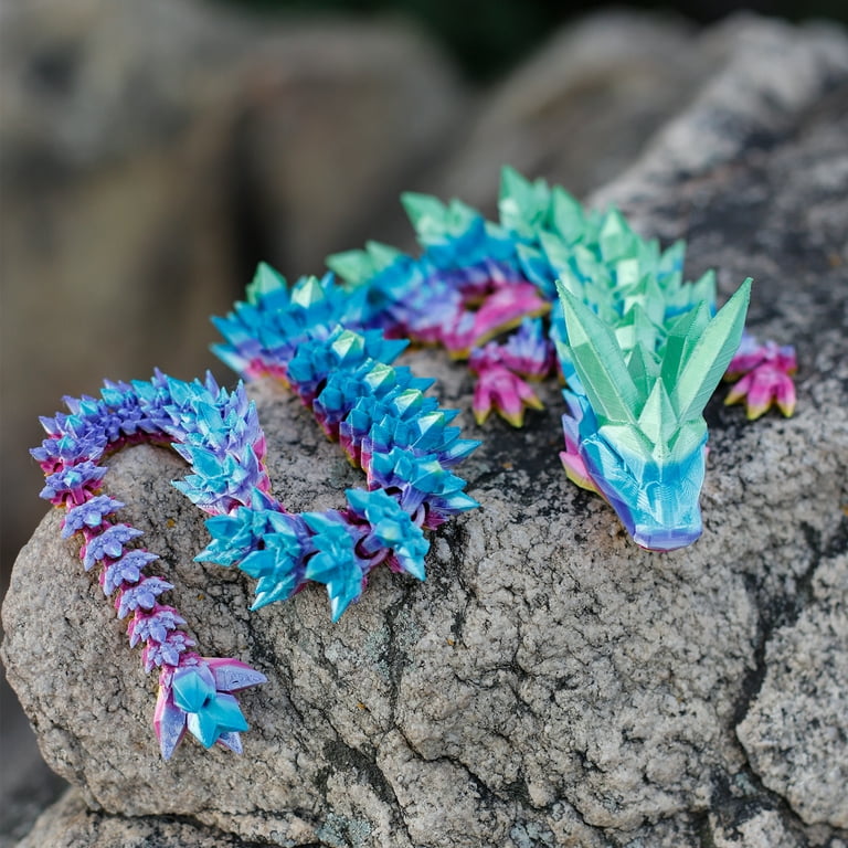 24 Inch Crystal Dragon, Articulated Dragon, Fidget Toy, Fidget