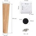 thumbnail image 2 of Juego de 4 patas para muebles, KkvoGmle, Madera, 20cm, Marrón, 2 of 5