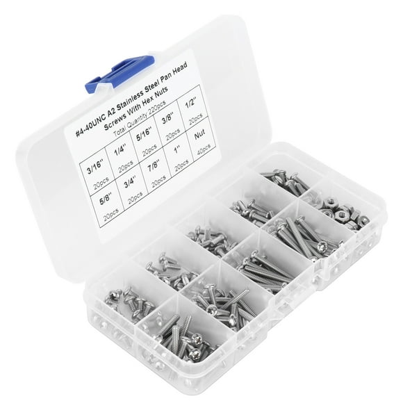 Stainless Steel Machine Screws,304 Stainless Steel Screws Screw Kit Assorted Pan Head Machine Screws Optimized for Excellence