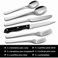 thumbnail image 2 of Juego De Cubiertos De Acero Inoxidable 24 Pcs plata Lab.G Juego De Cubiertos, 2 of 4