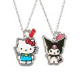 thumbnail image 3 of Sanrio Girls/ Tween Hello Kitty & Kuromi Best Friends Necklace, Set of 2 with BFF Charm, 18", 3 of 5