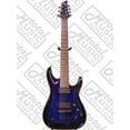 thumbnail image 2 of Schecter Blackjack Slim Line Series C-7 7-String Electric Guitar Bundle, See-Thru Blue Burst, with Active Pickups, 1053 PACK, 2 of 9
