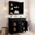 thumbnail image 3 of 36'' Black Stylish - Ample Space for Toiletries - Bathroom - Provide Unified Home Decoration, 3 of 7