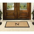 thumbnail image 6 of A1HC First Impression Natural Rubber Coir Molded 18-inch x 48-inch Monogrammed Double Doormat, 6 of 6