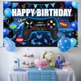 thumbnail image 3 of Videojuego Party Backdrop Bulu Happy Birthday Blue, 3 of 7