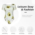 thumbnail image 6 of Easygdp Avocado of a Hear Women's One-Piece Swimsuit Slim Fit Crew Neck Bodysuit Athletic Swimwear with Concealed Buckle - Small, 6 of 9