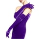 thumbnail image 1 of Guantes de moda para mujer, de satén y terciopelo, para noche, largos, para bolso, mitones de mujer, 1 of 4
