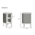 thumbnail image 3 of Manhattan Comfort Versailles Wood End Tables in Natural (Set of 2), 3 of 7