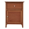 thumbnail image 3 of Knubmt Nightstand with 1 Drawer and 1 Door Cabinet, Wood Beside Table for Home, Bedroom, Brown, 3 of 4