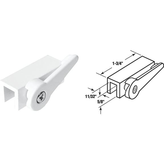 Extruded Aluminum, White, Cam Action Lock