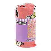 Hello Kitty & Friends Soft Silky Fleece Throw 40"x50" Kids Blanket Sweetest Friends