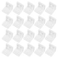 thumbnail image 1 of MasteelfCA 20pcs Plastic Brackets L Shape Right Angle Brackets Braces with 80pcs Screws, 1 of 7