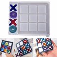 thumbnail image 1 of Vaidha X O Board Game Resin Kit Modern Porch Decor Coffee Game Table, 1 of 1