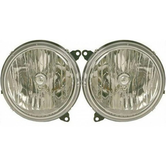 CarLights360: For 2005 2006 2007 Jeep Liberty Headlight Assembly Driver and Passenger Side DOT Certified w/Bulbs Replaces CH2502156 CH2503156