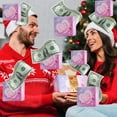 thumbnail image 7 of Christmas Surprise Box for Money, Exploding Surprise Box Xmas Santa Gift Box Surprise Gift Box Red Bouncing Money Box Cash Explosion Gift Box for Present Christmas Party Supplies (16 Bounces)(Purple), 7 of 7