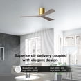 thumbnail image 4 of Matthews Fans - Irene-3H 3-Blade 42 Inch Flush Mount Ceiling Fan In Contemporary, 4 of 6