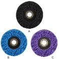 thumbnail image 1 of Disque de Ponçage Peinture Antirouille Disque de Meulage Disque en Acier Inoxydable; Polissage Acier Roue de Polissage, Noir, 115 mm, Trou Intérieur 22 mm, 1 of 6