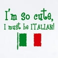 thumbnail image 2 of CafePress - So Cute Italian Infant Bodysuit - Baby Light Bodysuit, Size Newborn - 24 Months, 2 of 4