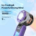 thumbnail image 4 of KINSCOTER Outdoor Foldable Portable Handheld Fan Mini Cooling Rechargeable 3600mAh 100-level Free Control High Speed Turbo Fan, 4 of 10