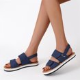 thumbnail image 4 of Sandalias boca de pescado Sandalias planas para mujer Sandalias de playa Wmkox8yii  nm3990, 4 of 6