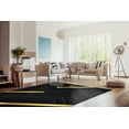 thumbnail image 2 of Rugs, Black And Gold Rug, Office Decor Rug, Corridor Rugs, Gift For The Home Rugs, Black Rugs, Modern Rug, Cool Rug, Living Room Rug, 3.3'x6.5' - 100x200 cm, 2 of 7