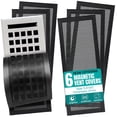 thumbnail image 1 of Efforest Floor Vent Covers 5.5"x10" Magnetic - 6 Pack Air Vent Filters Mesh Screen Dust Filter Vent Register Deflectors for Home HVAC AC Grilles & RV Vents - Strong Hold Washable, 1 of 4