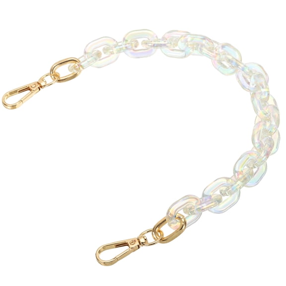Uxcell Acrylic Chain Purse Strap, Replacement Luxury Handbag Straps Long