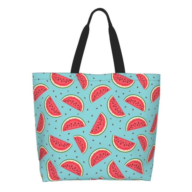 Disketp Watermelon Bolsa Tote Estampada para Mujer, Bolso de Hombro y de Mano para Compras y Viajes