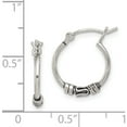 thumbnail image 4 of Sterling Silver Round Antiqued Fancy Earrings (15 X 13) Made In India qe4286, 4 of 5