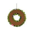 thumbnail image 2 of Evergreen 17" Willow Wood Chip Floral Wreath, 2 of 4