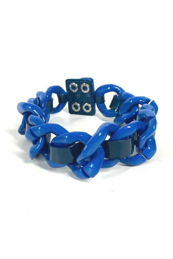 Pre-Owned VERSUS Versace VERSACE Chain Necklace Accessories Plastic Men Women Blue (Good)