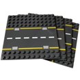 thumbnail image 1 of Apostrophe Games Placas base de bloques de construcción para bloques grandes de 7.5" x 7.5", 4 placas base de calle (2 caminos rectos y 2 caminos curvos) compatibles con las principales marcas, aprend, 1 of 4