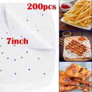 Nonstick Steamer Mat Oil Paper Air Fryer Accessories Kitchen Cooking Tools-8inch-Pack of 200