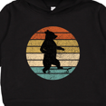 thumbnail image 3 of Inktastic Skateboard Bear Retro Sunset Toddler Hoodie, 3 of 4