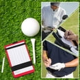 thumbnail image 5 of Uxcell Golf Scorecard Holder, Leather Yardage Book Cover Golf Score Sheet, Silver Tone, 5 of 5