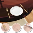 thumbnail image 4 of Fitted Halloween Table Cover for 44 Inch Round Table - Pumpkin Spooky Design Elastic Edge Washable Party Dining Decor, 4 of 6