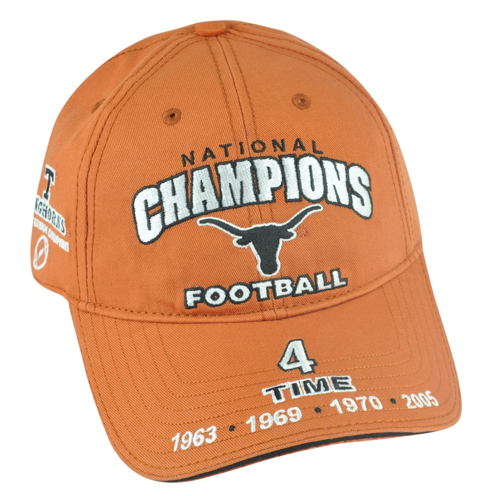 NCAA Texas Longhorns 4X Times National Champions Football Burnt Orange