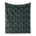 thumbnail image 1 of Tropical Soft Flannel Fleece Throw Blanket, Realistic Rainforest Flora Hibiscus Flowers Monstera Leaves Untouched Paradise, Cozy Plush for Indoor and Outdoor Use, 60" x 80", Multicolor, by Ambesonne, 1 of 6