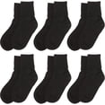 thumbnail image 2 of Jefferies Socks Womens Organic Cotton Seamless Turn Cuff Socks, 6 Pair, 2 of 8