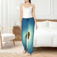 thumbnail image 6 of Lsque Paradise Island Print Women's Pajama Pants, Lounge Pant - Comfortable Home Wear,Elastic Waistband, Stylish Design-Small, 6 of 9