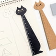 thumbnail image 5 of Giyblacko RulerCartoon Ruler Cat Drawing Ruler Cute Wooden Ruler Retro Stationery Straight Ruler Long Use Learning Supplies, 5 of 9