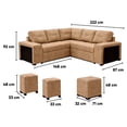 thumbnail image 4 of Sala Kessa Muebles Siena Modular 3 2 Natural, 4 of 5