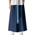 thumbnail image 5 of XIYON Mens Pants Summer Large Size Straight Loose Wide Leg Pants Men's Ancient Style Pants Trousers Streetwear, 5 of 5