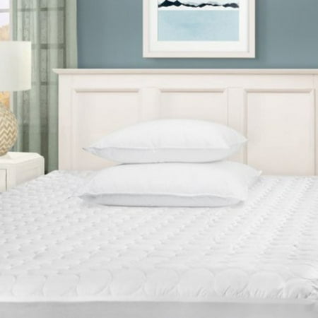 Quilted Mattress Covers - Superior Quilted White, Hypoallergenic, Fully Elasticated Deep Pockets, Microfiber Mattress Pad