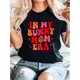 thumbnail image 1 of Camiseta estampada 100 % algodón para mujer, de manga corta y cuello redondo, ideal para uso diario y para el tiempo libre., 1 of 7